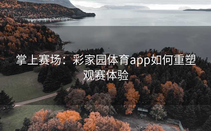 掌上赛场：彩家园体育app如何重塑观赛体验