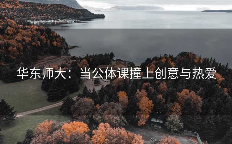 华东师大：当公体课撞上创意与热爱
