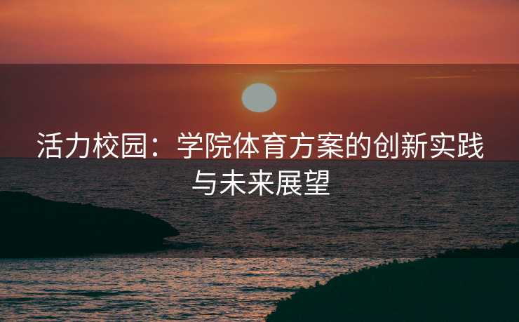 活力校园：学院体育方案的创新实践与未来展望