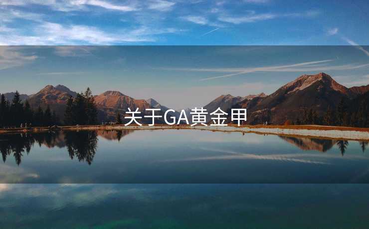 关于GA黄金甲 关于GA黄金甲